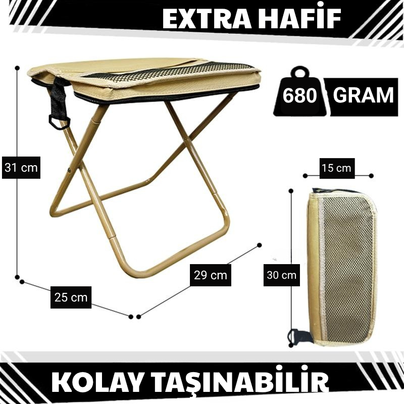 Katlanabilir Cep Boy Tabure